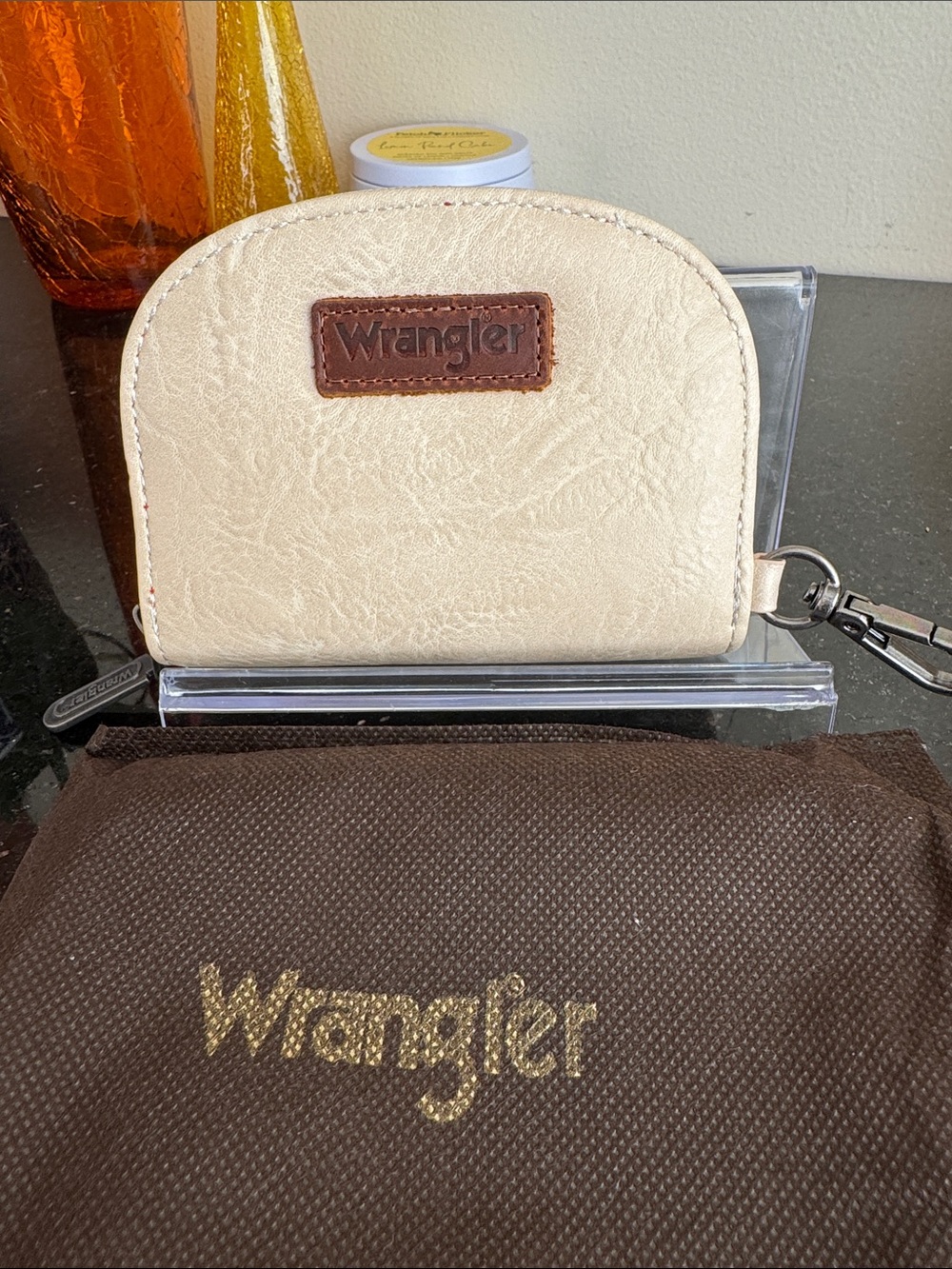 Wrangler Cream Wristlet